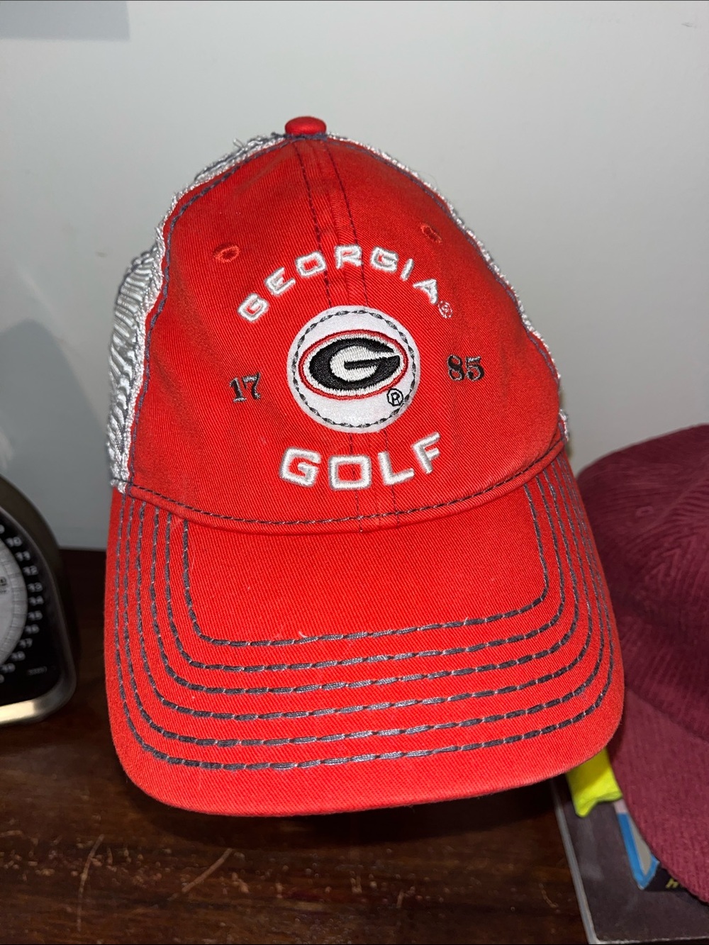 UGA 1785  Georgia Bulldogs golf team strap back hat cap mesh NCAA